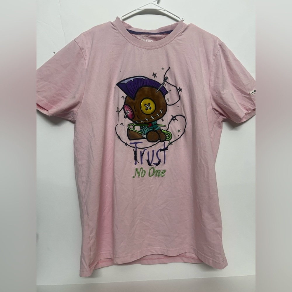 Kids Pink Graphic Tee with Trust Design